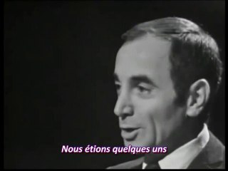 Charles Aznavour - La Bohème (legendado em francês)