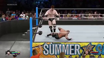 Wwe Randy Orton vs Sheamus in summer slam 2015 2K15 highlights