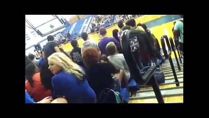 Air Horn prank at school pt 2 (pep rally)