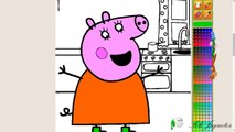 Peppa Pig en Español - Pintar a Mama Pig - Juego de Colorear ᴴᴰ ❤️