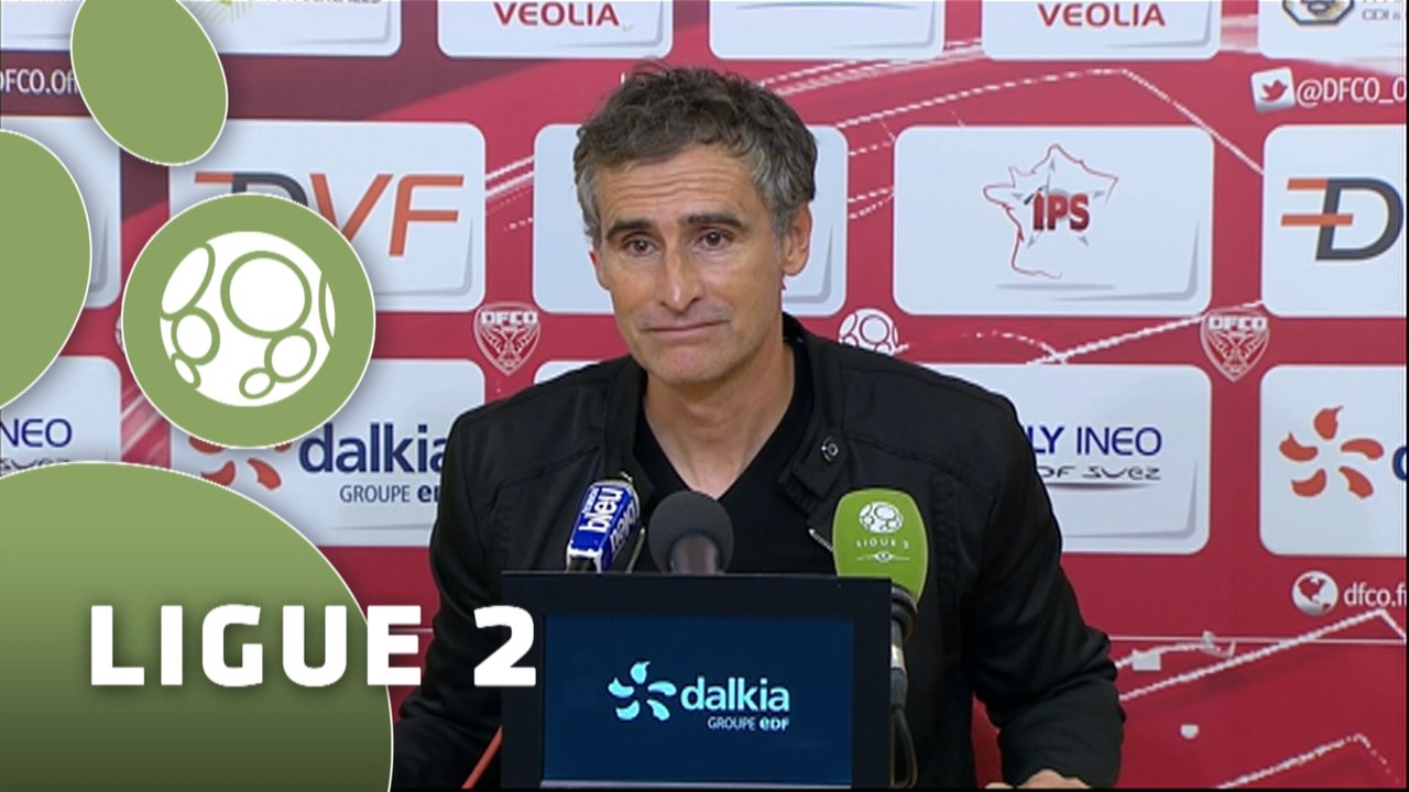 Conférence de presse Dijon FCO - US Créteil-Lusitanos (4-1) : Olivier DALL'OGLIO (DFCO) - Thierry FROGER (USCL) - 2015/2016
