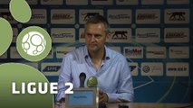 Conférence de presse AJ Auxerre - Nîmes Olympique (1-0) : Jean-Luc VANNUCHI (AJA) - José  PASQUALETTI (NIMES) - 2015/2016