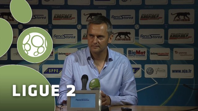 Conférence de presse AJ Auxerre - Nîmes Olympique (1-0) : Jean-Luc VANNUCHI (AJA) - José PASQUALETTI (NIMES) - 2015/2016