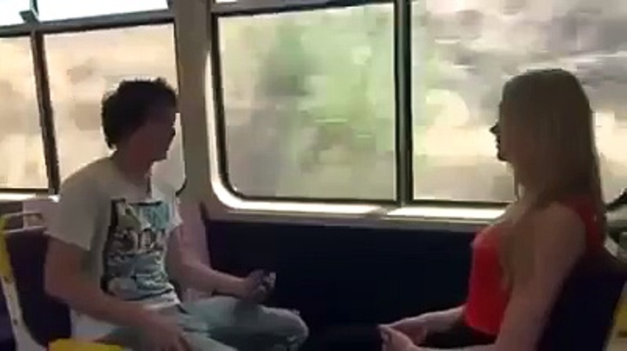 Boy does kissing prank