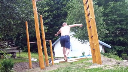 Double Backflip On Ground- Hard training