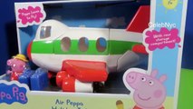 Peppa Pig Air Holiday Private Jet with Luggage PlaySet Unboxing review Nick Jr.