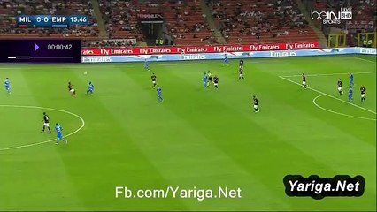 AC Milan 1 - 0 Empoli Carlos Bacca 29/8/2015