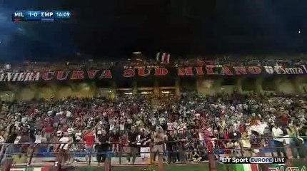 Carlos Bacca Goal AC Milan 1 - 0 Empoli Serie A 29-8-2015