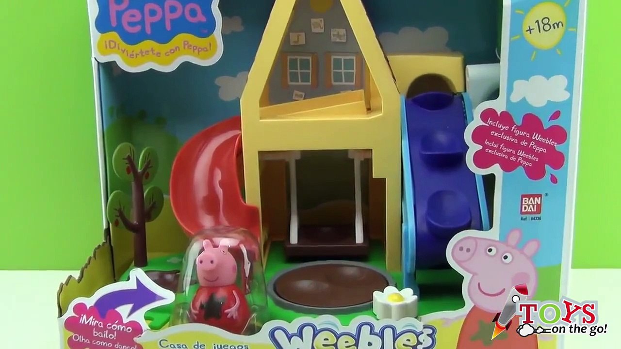 Peppa Pig Bailones Casa de Juegos Peppa Pig Weebles Wind & Wobble Playhouse - Juguetes de Peppa Pig