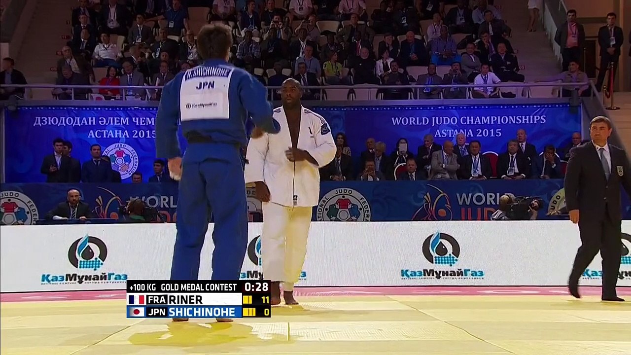 Judo: Teddy Riner une nouvelle fois champion du monde en + 100kg