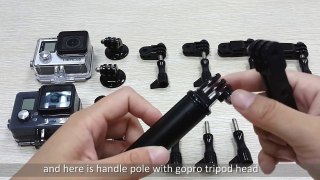 Multipurpose Dual Mounting Kit Introduction Tutorial Tips：How to Mount two Go-pro Cameras