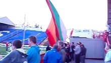 Briogaid Dearg display against Monaghan