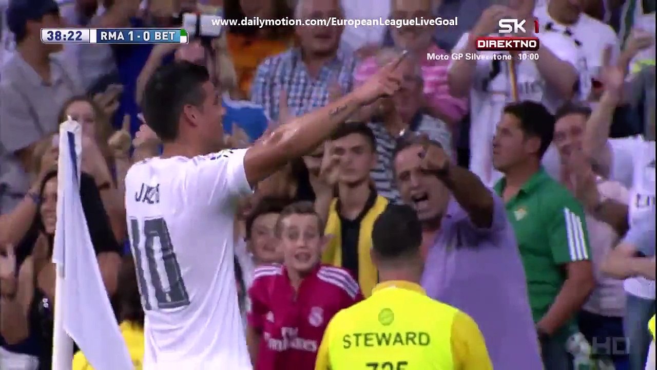 James Rodriguez 2_0 Amazing Goal _ Real Madrid - Real Betis 29.08.2015 HD