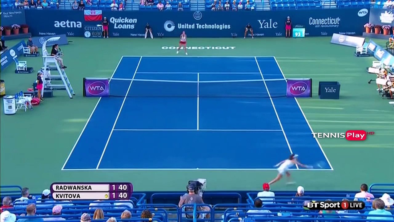 [HD] Petra Kvitova vs Agnieszka Radwanska Highlights NEW HAVEN 2015