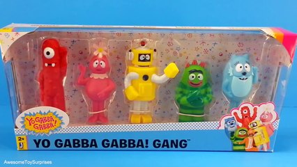 Yo Gabba Gabba Gang Toy Set Review and Unboxing