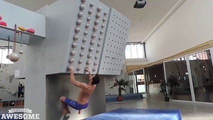素晴しい人々！　ロッククライミング訓練！　People are Awesome  Impressive rock climbing practice!