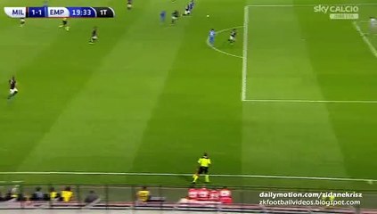1-1 Riccardo Saponara Goal _ AC Milan v. Empoli 29.08.2015 HD
