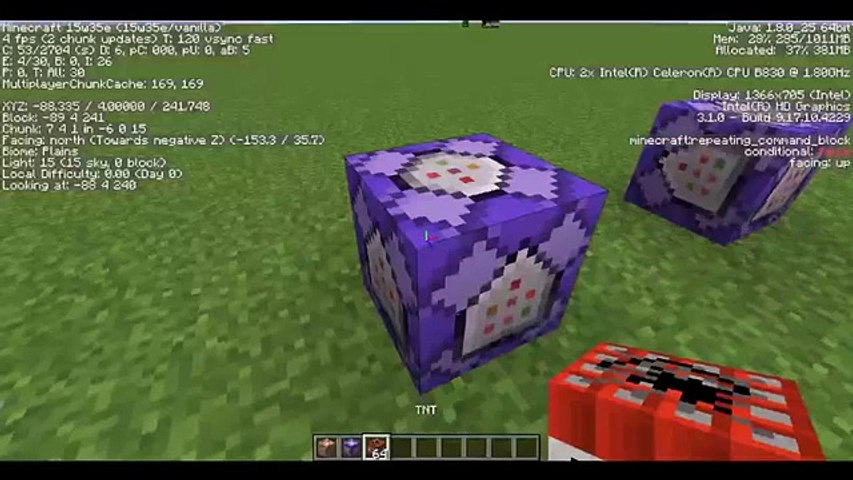 Minecraft Snapshot 1 9 Repeating Command Blcok Video Dailymotion