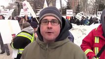 Canadians Against the Temporary Foreign Worker Program Rally - Edmonton - March 3, 2014