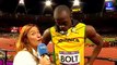 usain bolt stopped the interview AMAzing