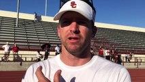 USC defensive coordinator Justin Wilcox 3/26/15