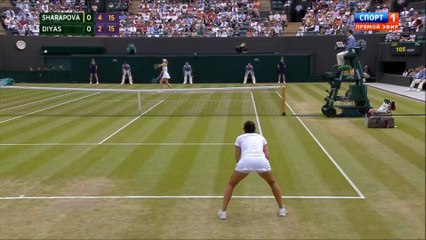 Maria Sharapova vs Zarina Diyas Wimbledon 2015 Highlights [HD 720p]