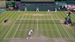 Roger Federer vs Roberto Bautista Agut AMAZING POINT Wimbledon 2015
