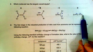 9701 Chemistry November 2009, Paper 1, Q1-Q11