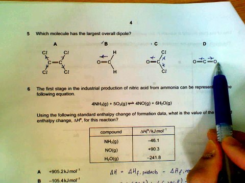 9701 Chemistry November 2009, Paper 1, Q1-Q11