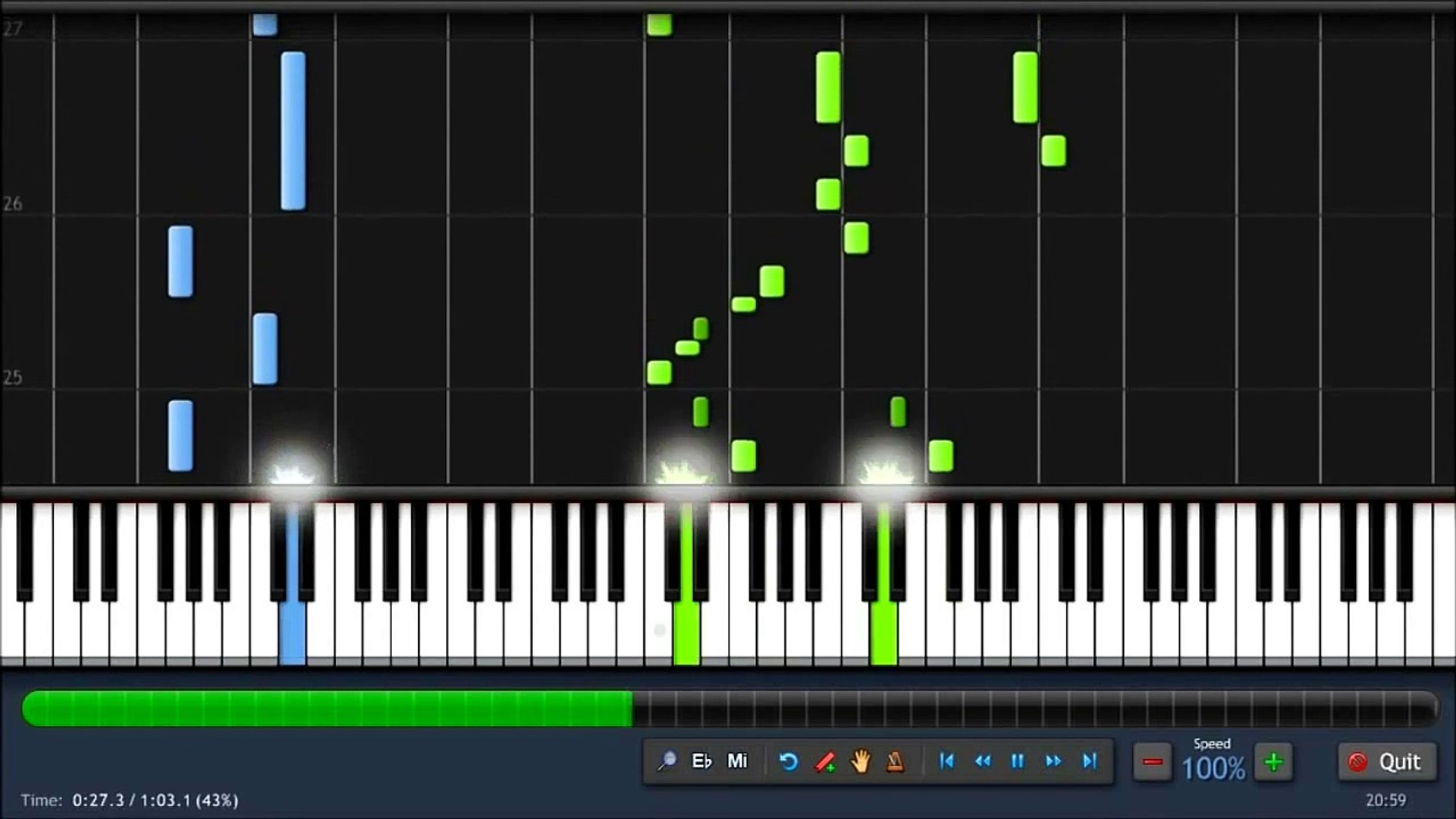 Inspector Gadget Theme - Piano Tutorial (100%) Synthesia - video Dailymotion