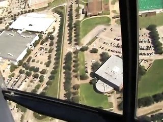 Memorial Hermann Life Flight 6 on approach Sugar Land Mercer Stadium for SWAT standoff