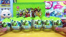 5 Monsters University Surprise Eggs Box of Toys Unboxing