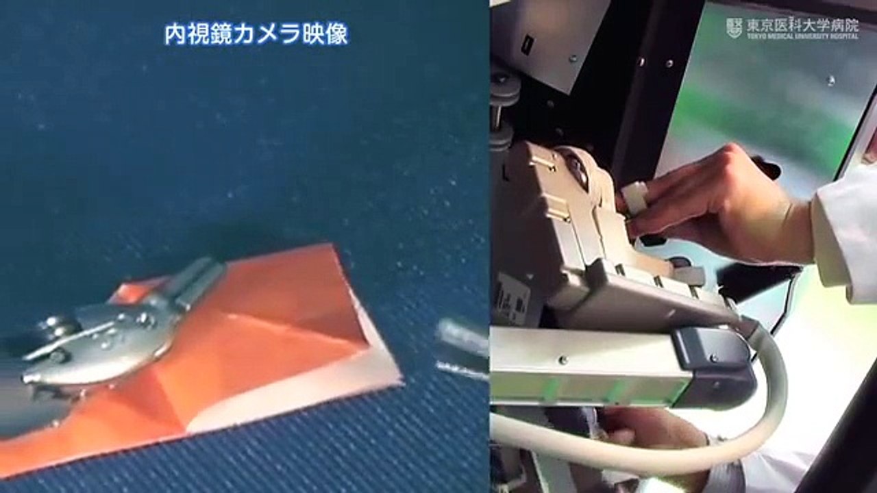 【手術支援ロボット「ダヴィンチ」】　トレーニング（折り鶴）