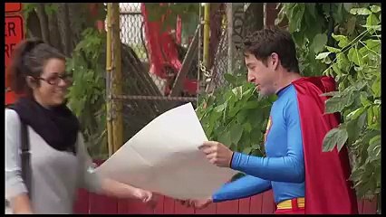 This man is a superman, he flies to make people laugh