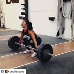 Snatch pull + snatch: 63 x 1 rep by Cecilie Sølvsten Aaes