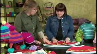 How to Knit and Embellish a Child's Holiday Capelette - KDTV 302 w/ Jil Eaton