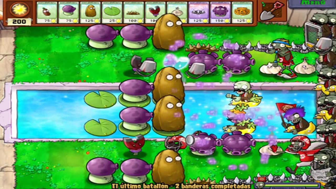 Como pasar (el ultimo batallon) plantas vs zombies