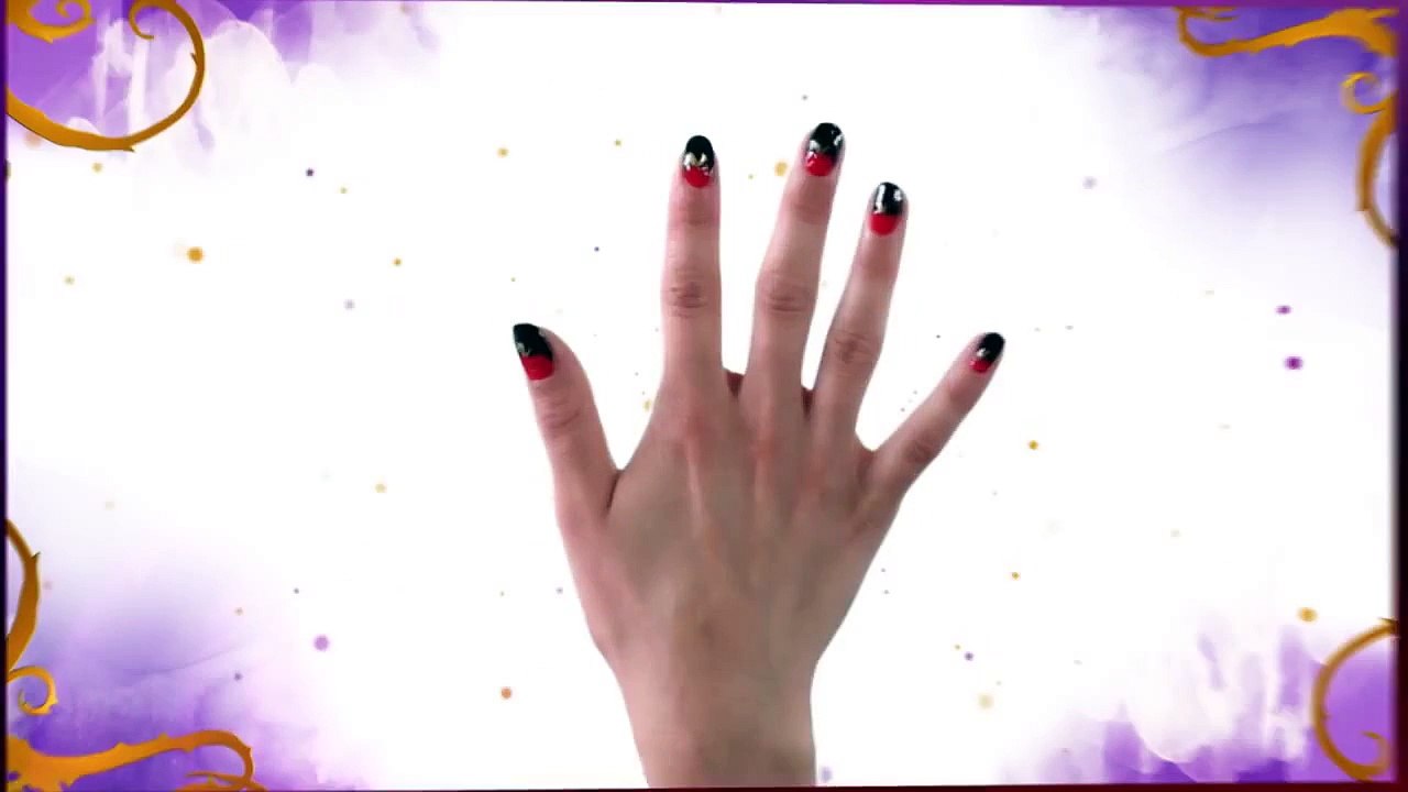 Disney Descendants - Evie Nail Art Tutorial