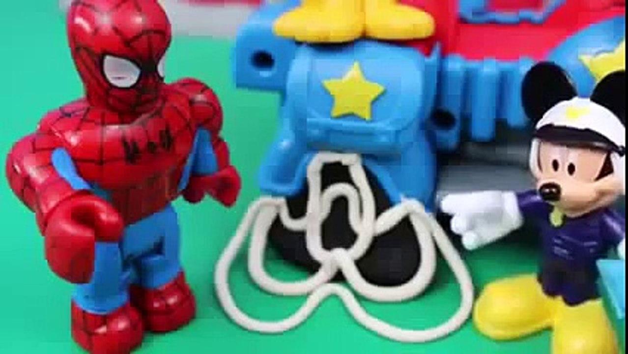 Mickey Mouse Clubhouse Batman Superheroes Duplo Lego Spiderman Play-Doh Web Goofy Rescue R