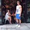 Man spils legs in Public in different places on NYC