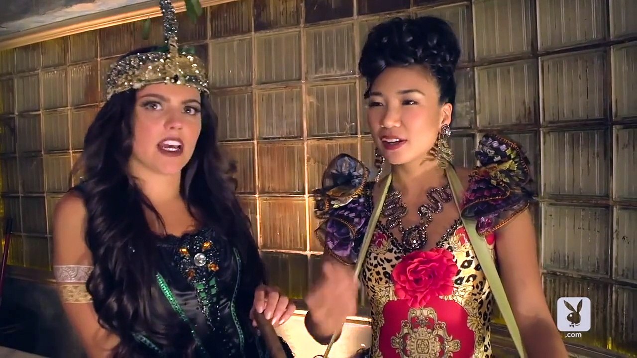 Playmates Behind The Scenes in Pitbull's "Fireball"