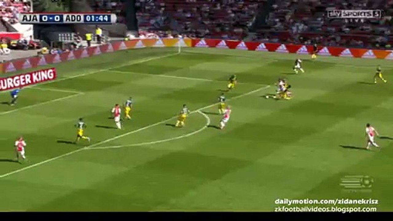 Davy Klaassen Great chance | Ajax Amsterdam v. ADO Den Haag - Eredivisie 30.08.2015 HD