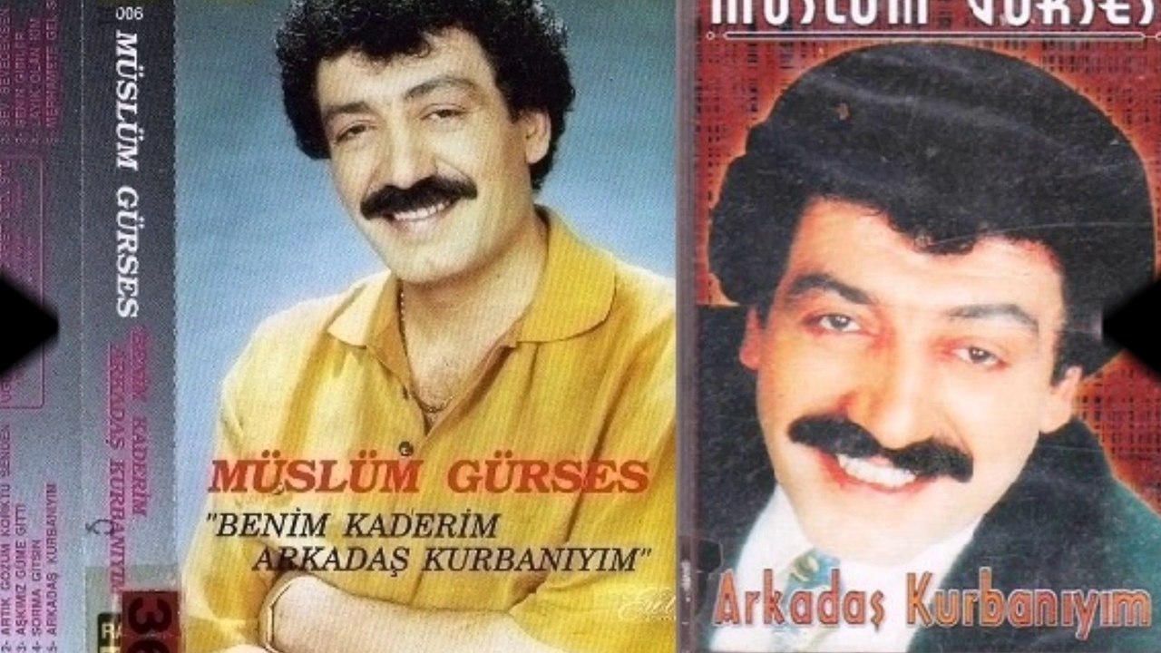 MÜSLÜM GÜRSES -  SEV SEVECEKSEN=ARKADAŞ KURBANIYIM - UĞUR PLAK = 1990