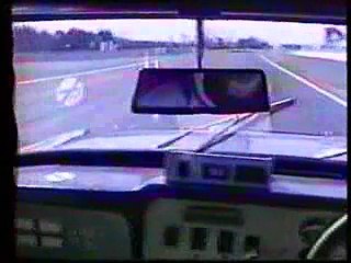 Track testing a racing Reliant Scimitar V6 Taupo New Zealand