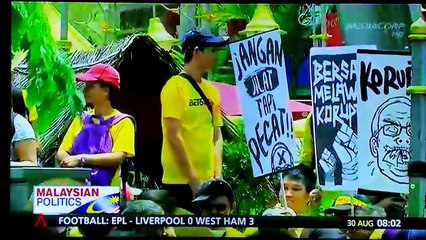 News of Bersih 4 Day #1 (from Channel NewsAsia)