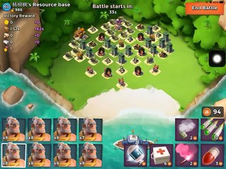 Warrior Boom beach - Cách đánh res base anti war, machine gun để trong góc - icehunter