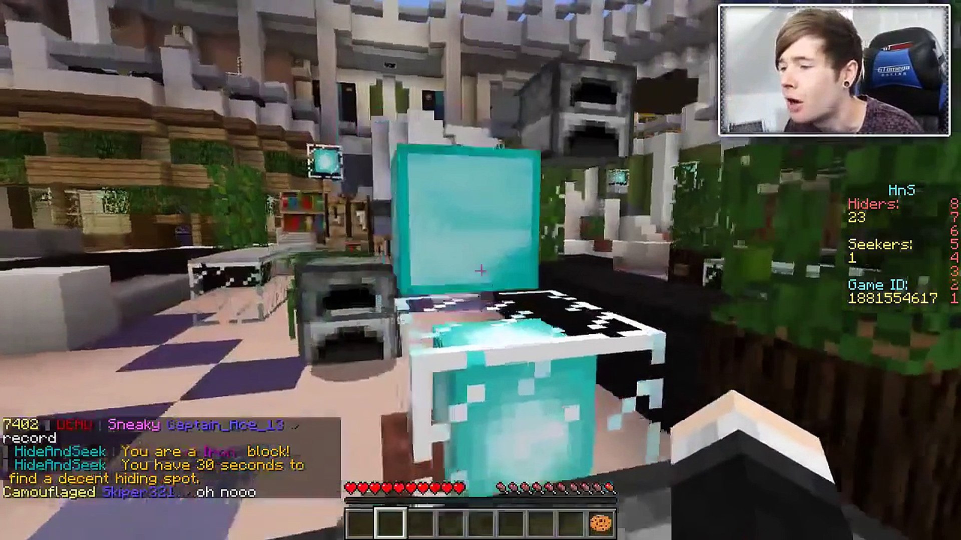 dantdm minecraft hide and seek