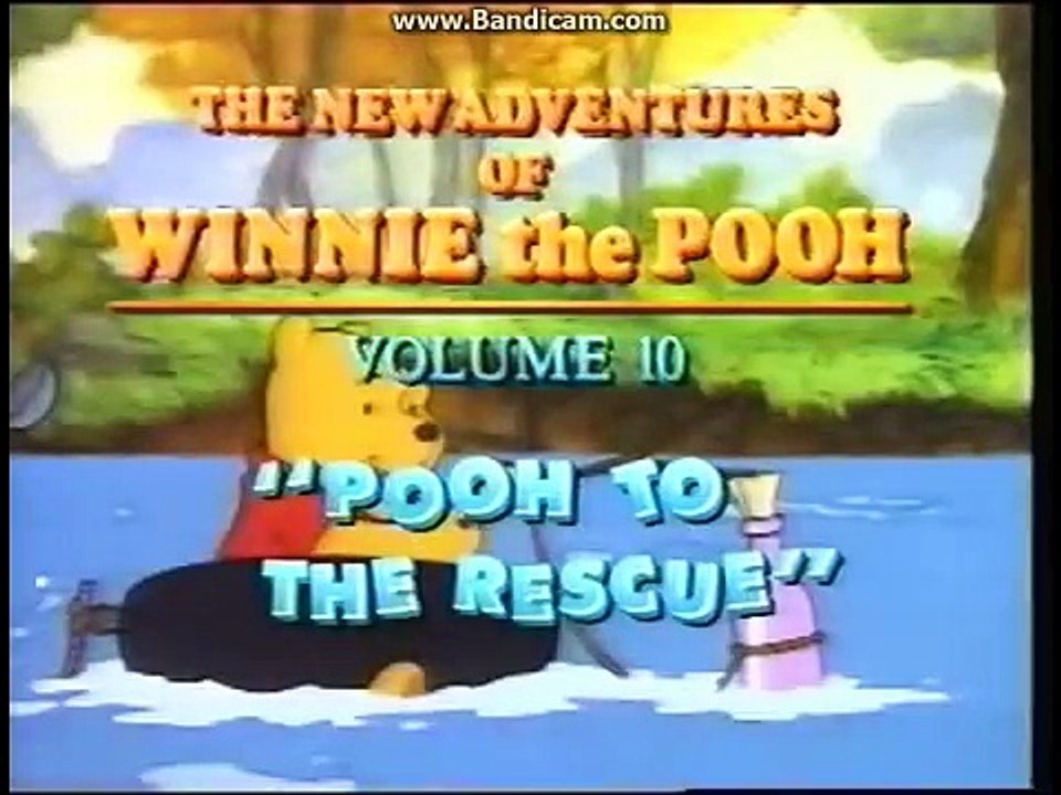 Opening To The New Adventures Of Winnie The Pooh:Pooh To The Rescue 1992 VHS(Walt Disney Classics Ve