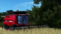 Żniwa 2015 Overbury㋡CaseIH 8230 + 7130 - Farming Simulator 15