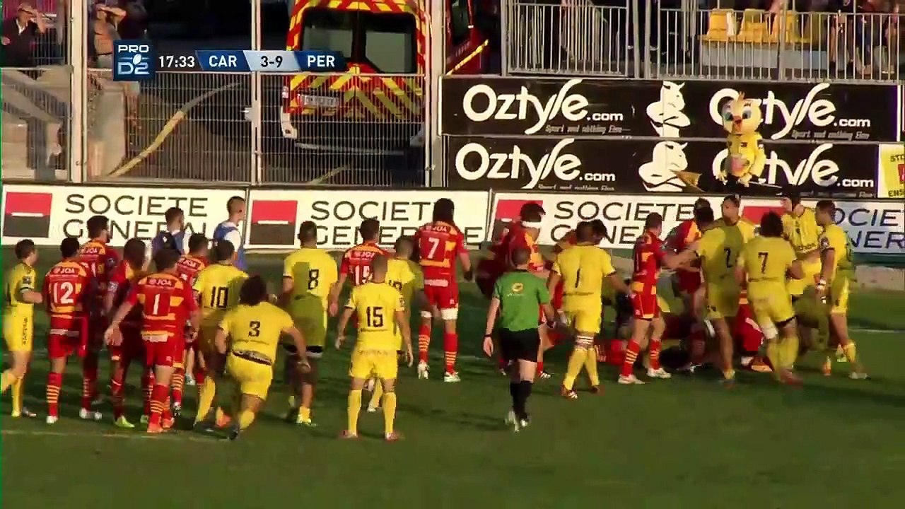 Pro D2 : Bagarre générale entre Carcassonne et Perpignan